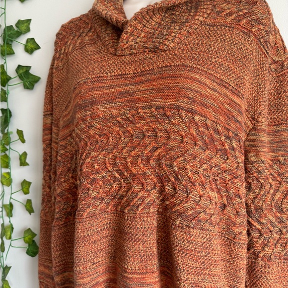 🌿 Vintage American Rag Orange Collared Sweater - Picture 3 of 7